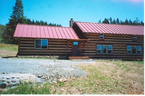 Click for larger image of this sawed-log siding project