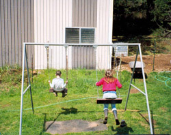 Click for larger image of this custom-built swingset